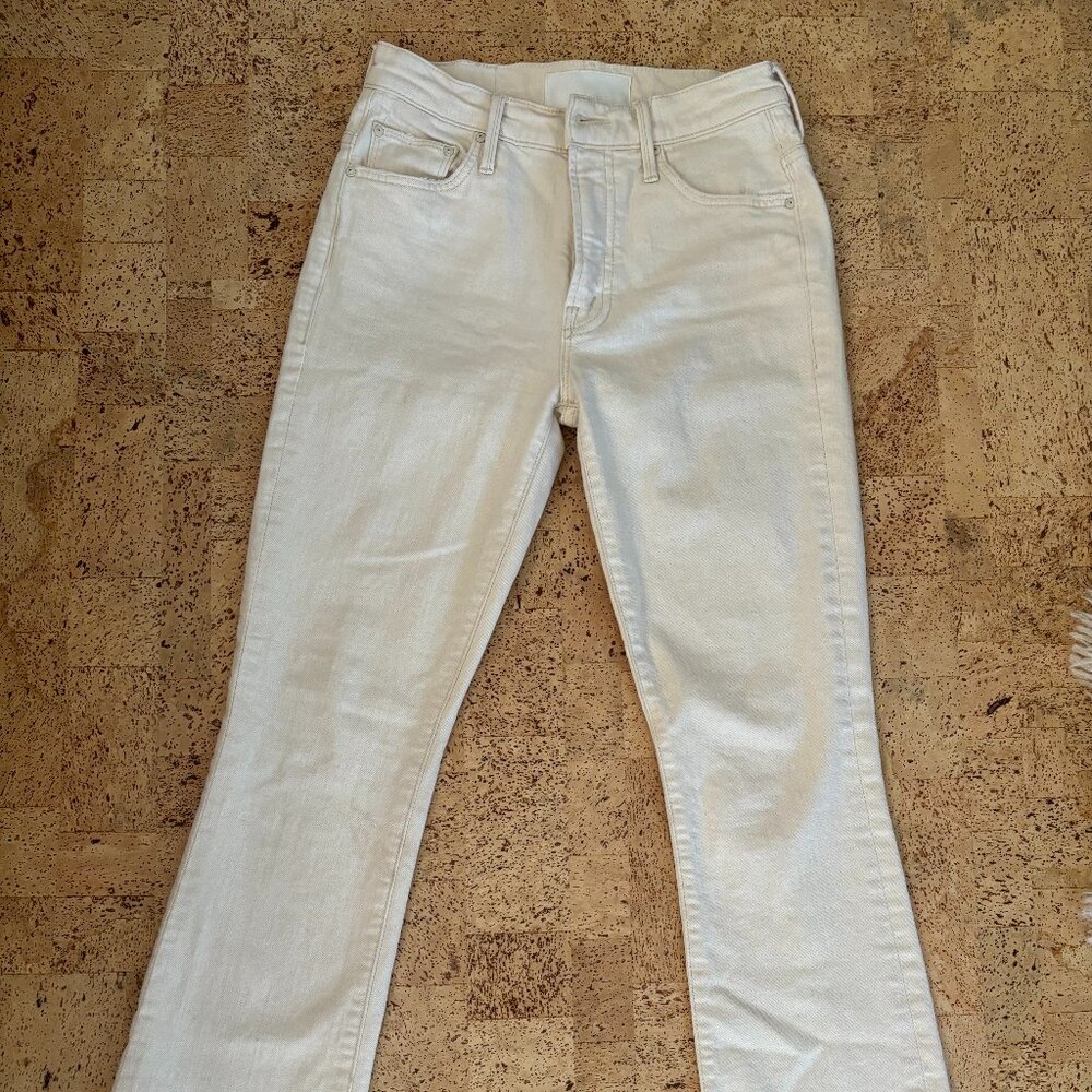 MOTHER The Insider Ankle Fray Jeans